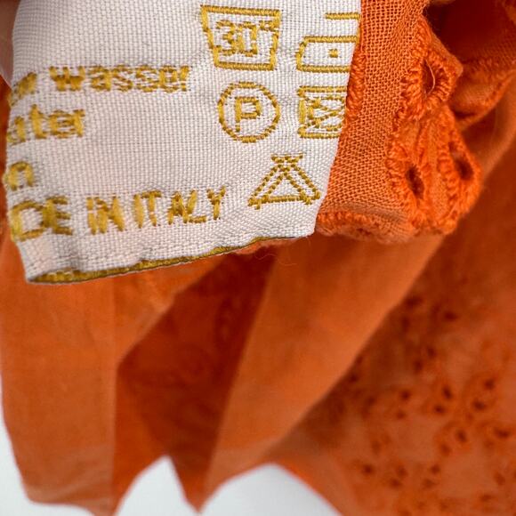 Temptation Positano blouse small crochet eyelet lace embroidered off shoulder - Picture 10 of 10